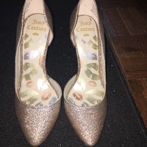 Juicy Couture Gold Heels